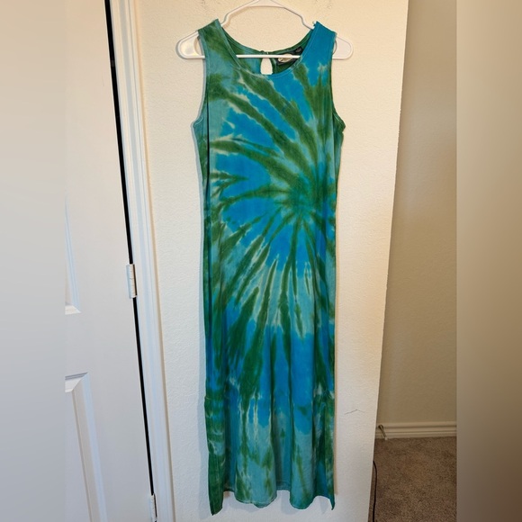 Tommy Bahama Silk Tie Dye Maxi Dress Sleeveless Womens Size Small - Picture 1 of 7